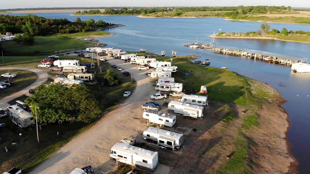 Aerial of the Westbank sites along the cove